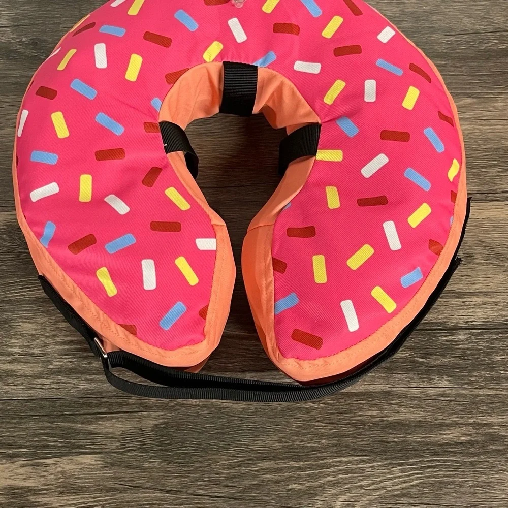 Inflatable adjustable Dog Cone Collar. Size L Soft Cone‎ Collar for Dog donut​